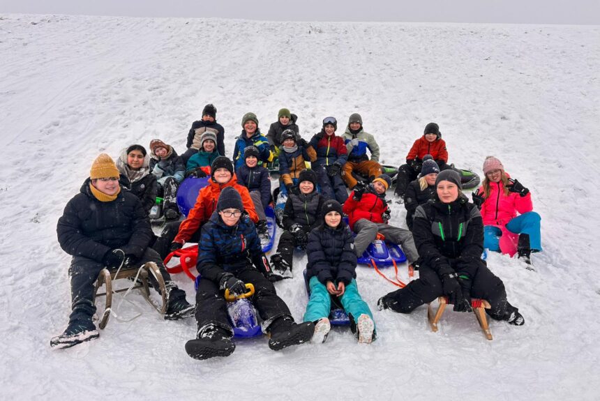 Ab auf den Schlitten